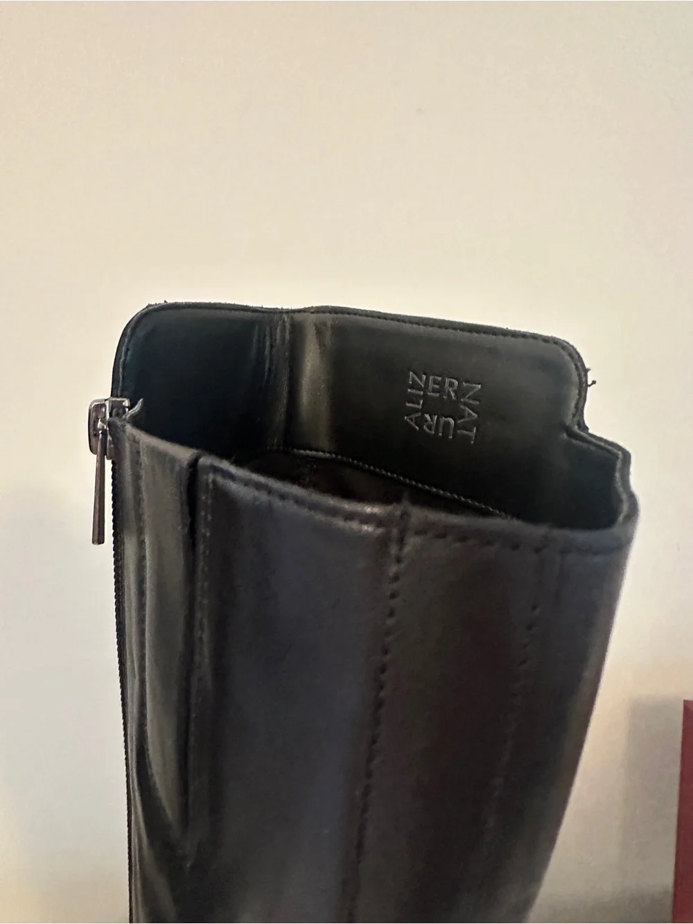 Stuart Weitzman Shore Black Leather Boots Size 7.5 New with box